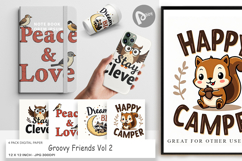 Groovy Friends Digital Paper Product Image 1