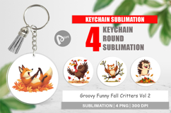 Keychain Groovy Fall Critters Product Image 1