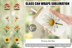 70s Groovy Garden Glass Can Product Image 1