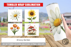 70s Groovy Garden Tumbler Product Image 1