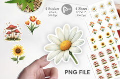 70s Groovy Garden Sticker Product Image 1