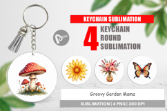 Groovy Garden Mama Keychain Product Image 1