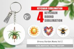 Groovy Garden Mama Keychain Product Image 1