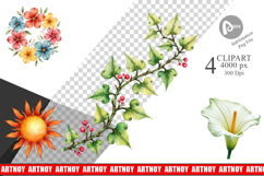 70s Groovy Garden Sublimation Product Image 1