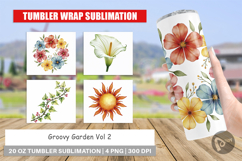 70s Groovy Garden Tumbler Product Image 1