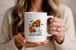 Groovy ghoul Ghost Cute Halloween PNG Sublimation Design Product Image 3