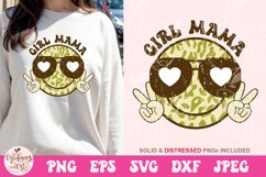 Groovy girl Mama smile face SVG, Mom Sublimation Product Image 1