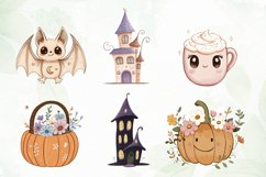 Groovy Halloween Clipart Sublimation Product Image 6