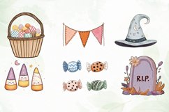Groovy Halloween Clipart Sublimation Product Image 5