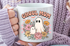 Groovy Halloween Mom PNG, Ghoul Mom Sublimation Design Product Image 5