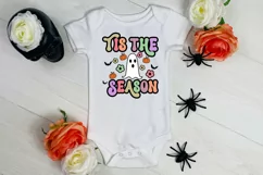 Tis the Season Groovy Halloween Sublimation I Retro Halloween PNG|