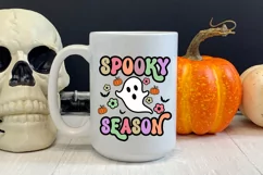 Spooky Season Groovy Halloween Sublimation I Retro Halloween PNG