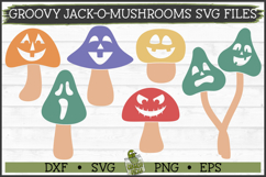 Groovy Jack-O-Mushrooms SVG Files Product Image 1