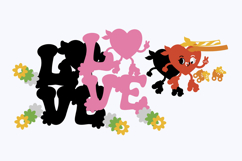 Groovy Love topper 3D SVG Product Image 3