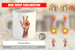 Groovy Mama Vintage Mug Wrap Product Image 1