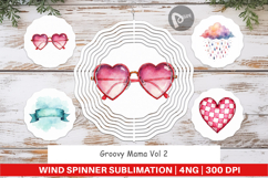 Groovy Mama Vintage Wind Spinner Product Image 1