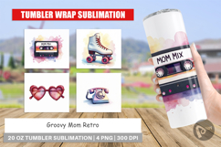 Groovy Mom Retro Tumbler Product Image 1