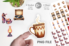 Groovy Mom Retro Sticker Product Image 1