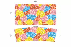 groovy quotes 40oz quencher tumbler sublimation full wrap high resolution transparant background