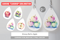 Groovy Retro Apple Earring Product Image 1
