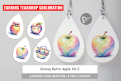 Groovy Retro Apple Earring Product Image 1
