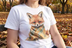 Plaid Woodland Critters Sublimation Product Image 3