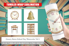 Groovy Retro School Day Tumbler Product Image 1
