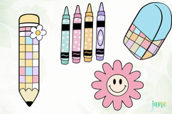 Groovy School Clipart Product Image 1