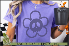 Groovy Skull Flowers SVG Files Product Image 3
