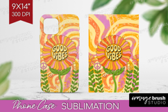 Groovy Phone Case PNG - Summer Case PNG Sublimation Product Image 1