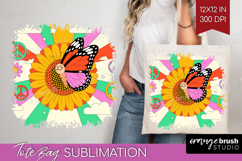 Groovy Tote Bag - Summer Tote Bag PNG Sublimation Product Image 1