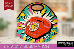 Groovy Lunch Bag - Summer Lunch Bug PNG Sublimation Product Image 1