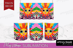 Groovy Mug Wrap - Summer Mug PNG Sublimation Product Image 1