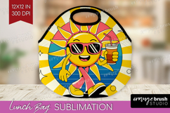 Groovy Lunch Bag - Summer Lunch Bug PNG Sublimation Product Image 1