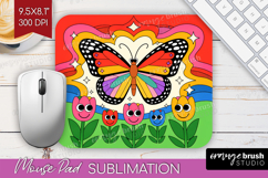 Groovy Mouse Pad Sublimation - Summer Mousepad PNG Product Image 1