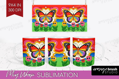 Groovy Mug Wrap - Summer Mug PNG Sublimation Product Image 1