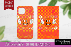 Groovy Phone Case PNG - Summer Case PNG Sublimation Product Image 1