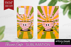 Groovy Phone Case PNG - Summer Case PNG Sublimation Product Image 1
