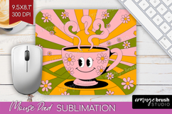 Groovy Mouse Pad Sublimation - Summer Mousepad PNG Product Image 1