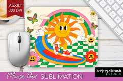 Groovy Mouse Pad Sublimation - Summer Mousepad PNG Product Image 1