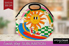 Groovy Lunch Bag - Summer Lunch Bug PNG Sublimation Product Image 1