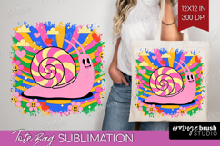 Groovy Tote Bag - Summer Tote Bag PNG Sublimation Product Image 1