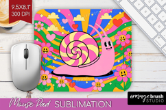 Groovy Mouse Pad Sublimation - Summer Mousepad PNG Product Image 1
