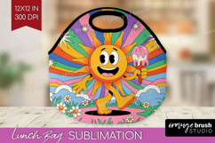 Groovy Lunch Bag - Summer Lunch Bug PNG Sublimation Product Image 1