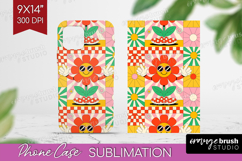 Groovy Phone Case PNG - Summer Case PNG Sublimation Product Image 1