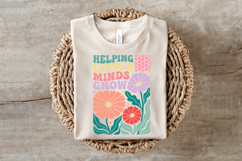 Groovy Teacher Flower Sublimation Product Image 3