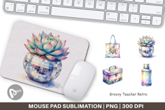 Groovy Teacher Retro Mouse Pad Product Image 1