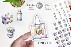 Groovy Teacher Retro Sticker Product Image 1