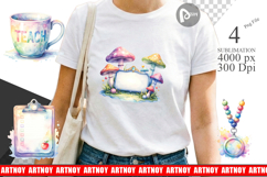 Groovy Teacher Retro Sublimation Product Image 1