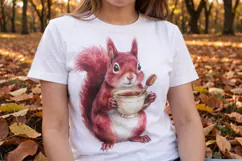Teacup Autumn Animals Sublimation Product Image 3